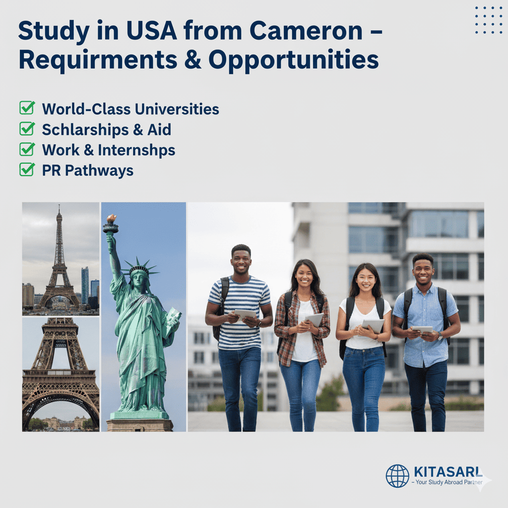 Study in USA from Cameroon– Requirements & Opportunities  